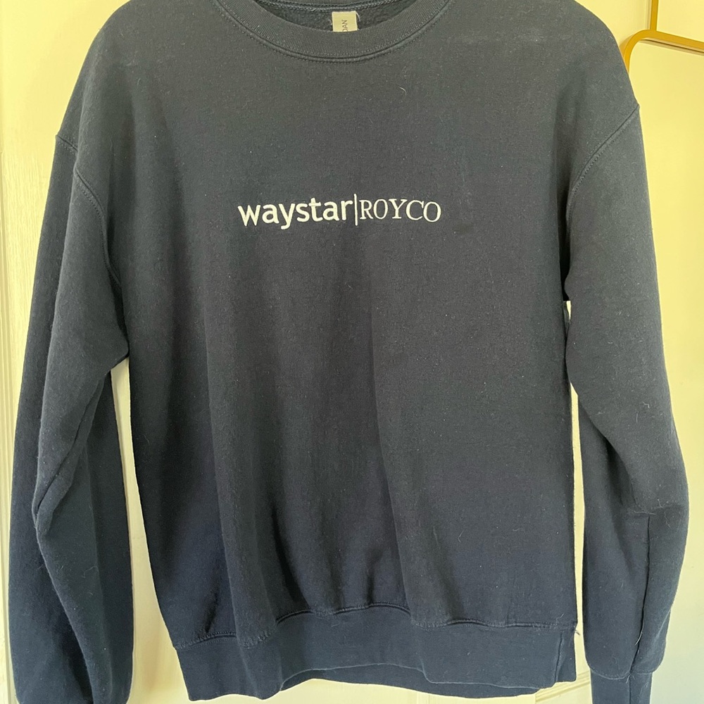 Unisex Succession-themed Navy Sweater